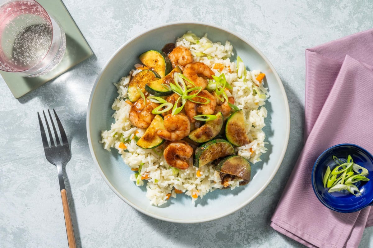 Brown Butter Honey-Garlic Shrimp