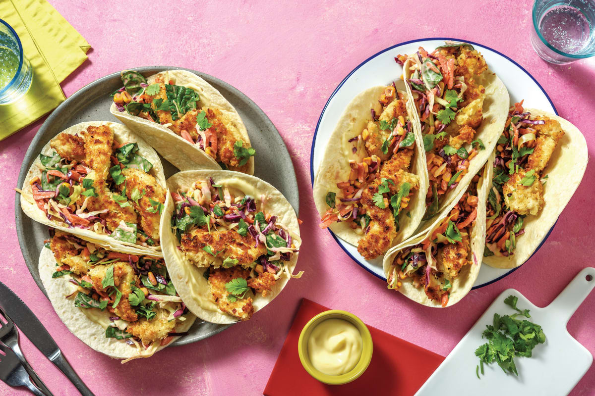 Southern Crumbed Chicken Tacos