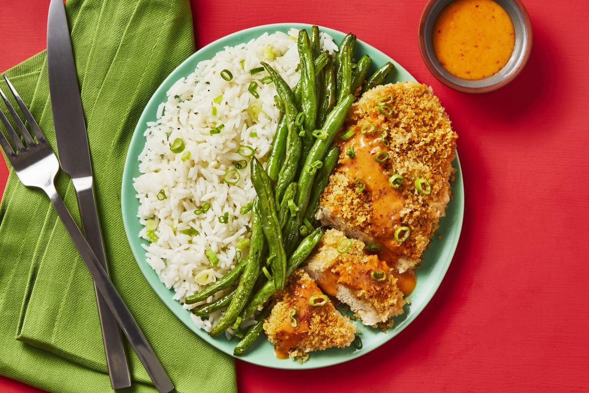 Crispy Chicken with Ponzu Chili Mayo