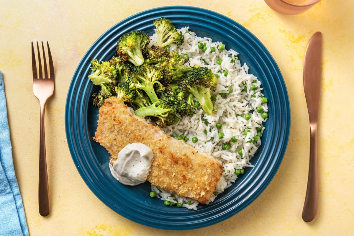 Panko-Topped Tilapia Fillets