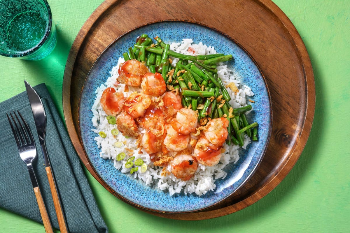 Crispy Shrimp and Green Beans