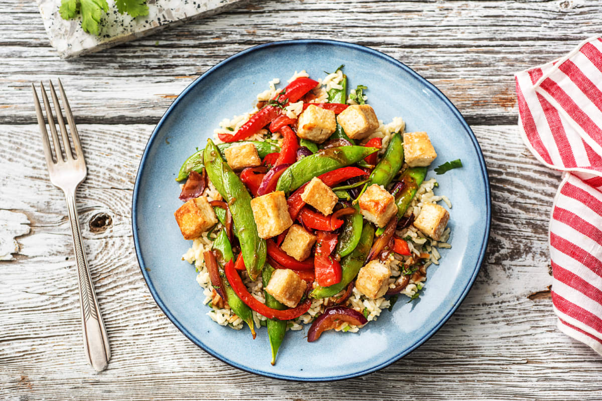 Sauté de tofu croustillants