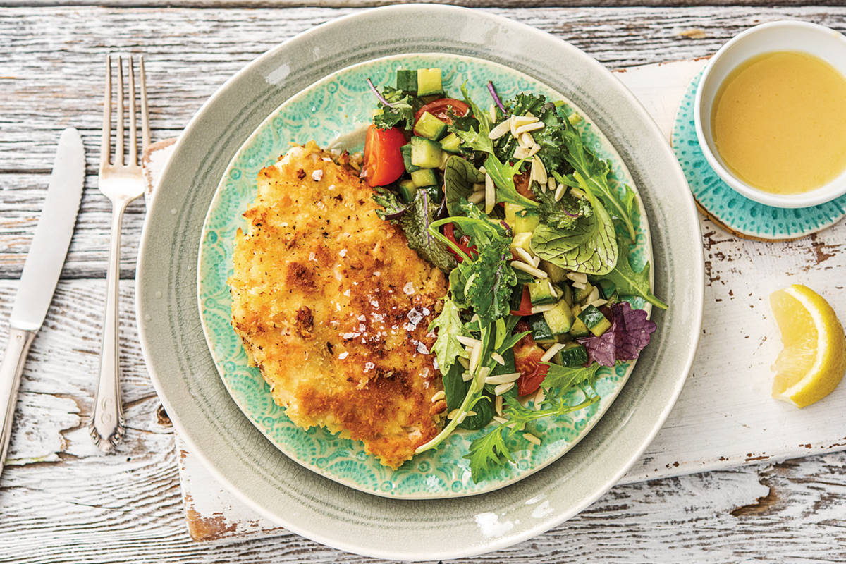Crusted Chicken with Tomato Salad Recipe HelloFresh