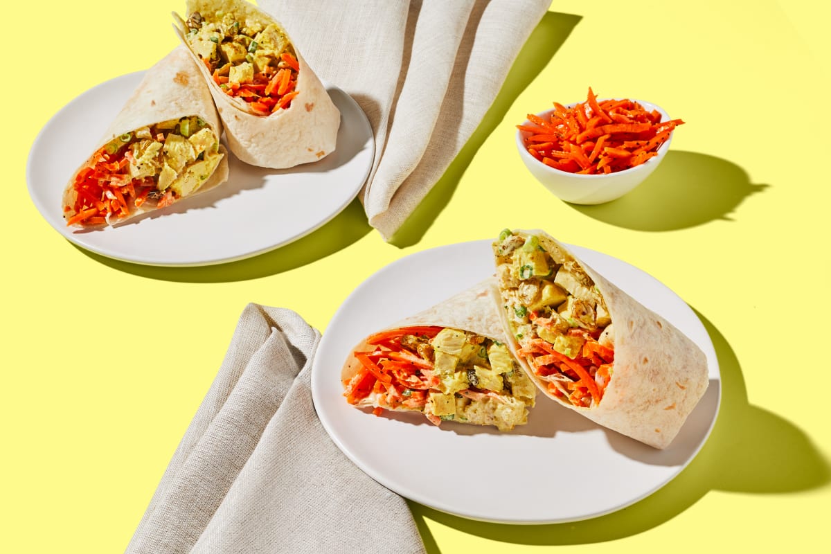 Ultimate Curried Chicken Salad Wraps