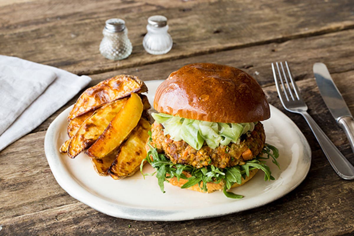 Curried Lentil Burgers