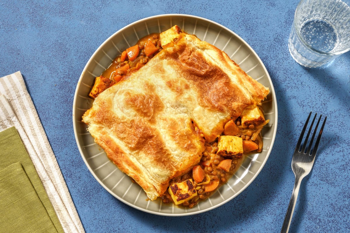 Curried Paneer Dal Pie