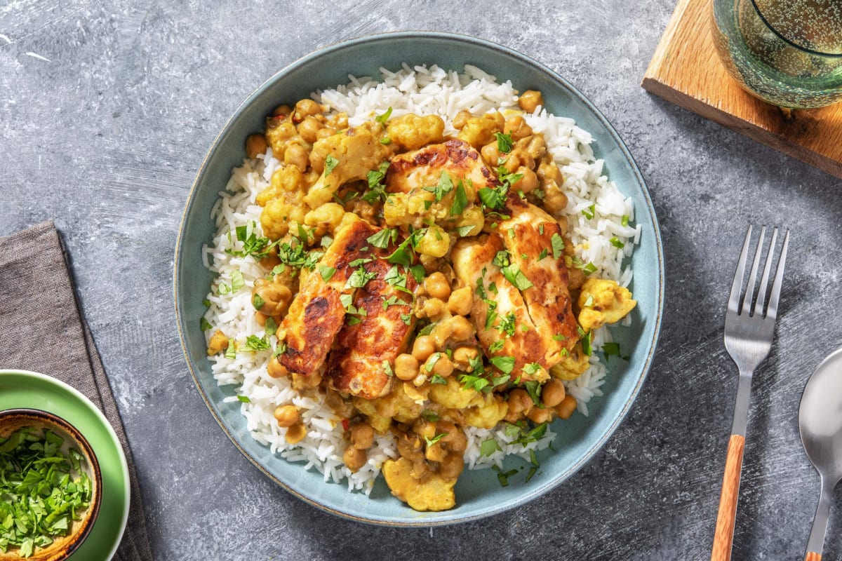 Indiase curry met bloemkool en paneer