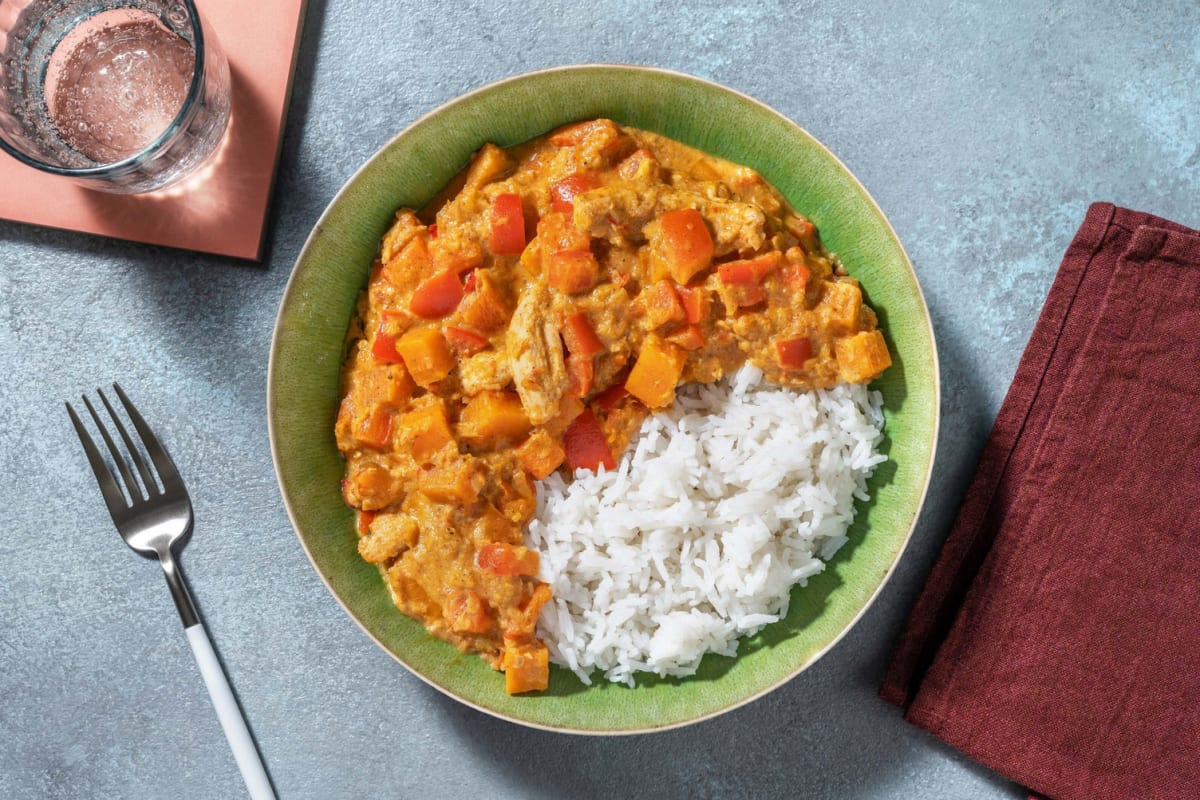 Curry de poulet à l'africaine