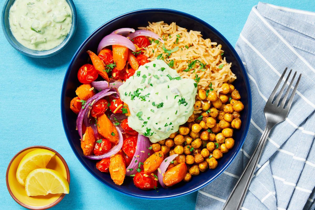 Curry-Spiced Chickpea Bowls