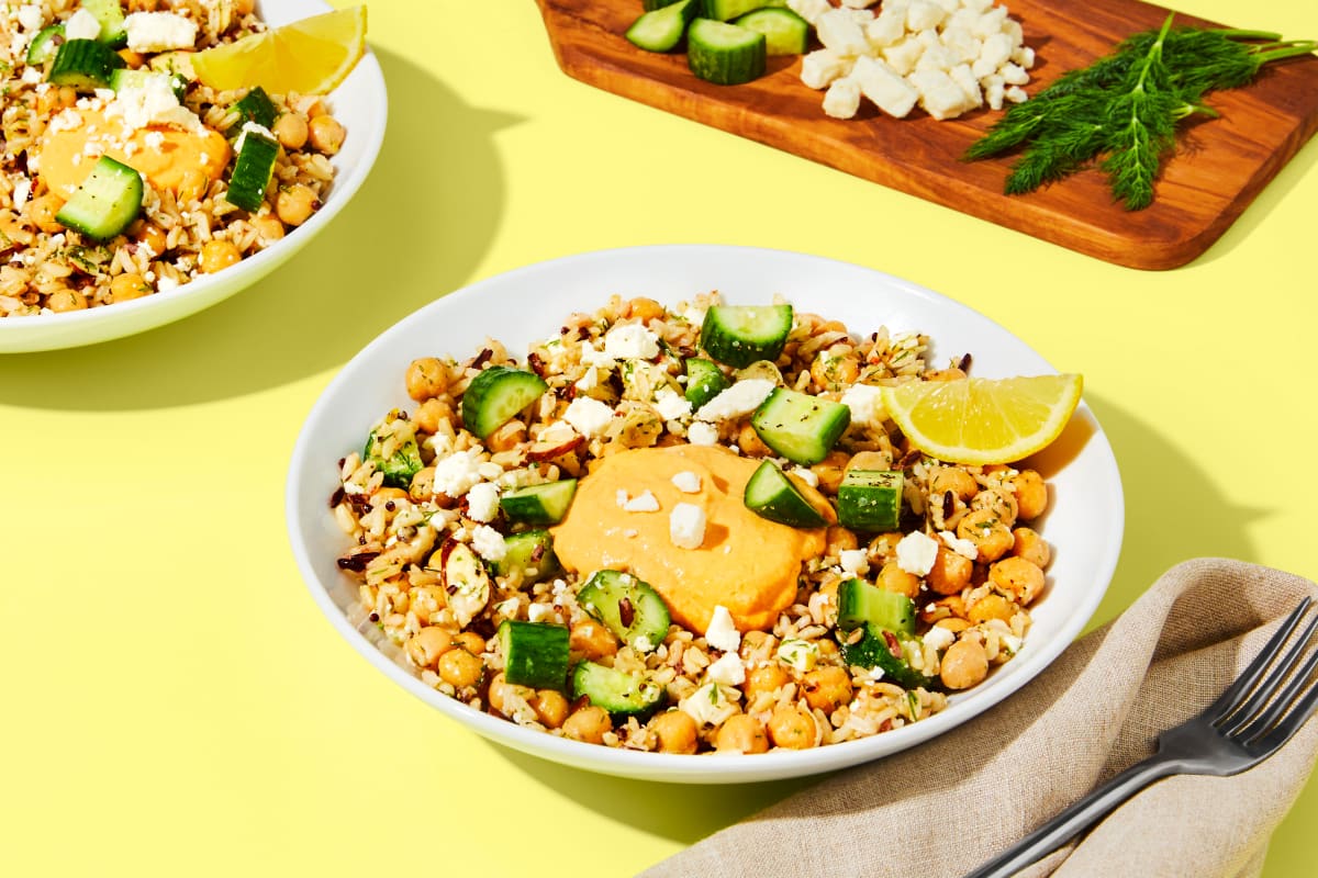 Dilly Chickpea & Cucumber Grain Bowls