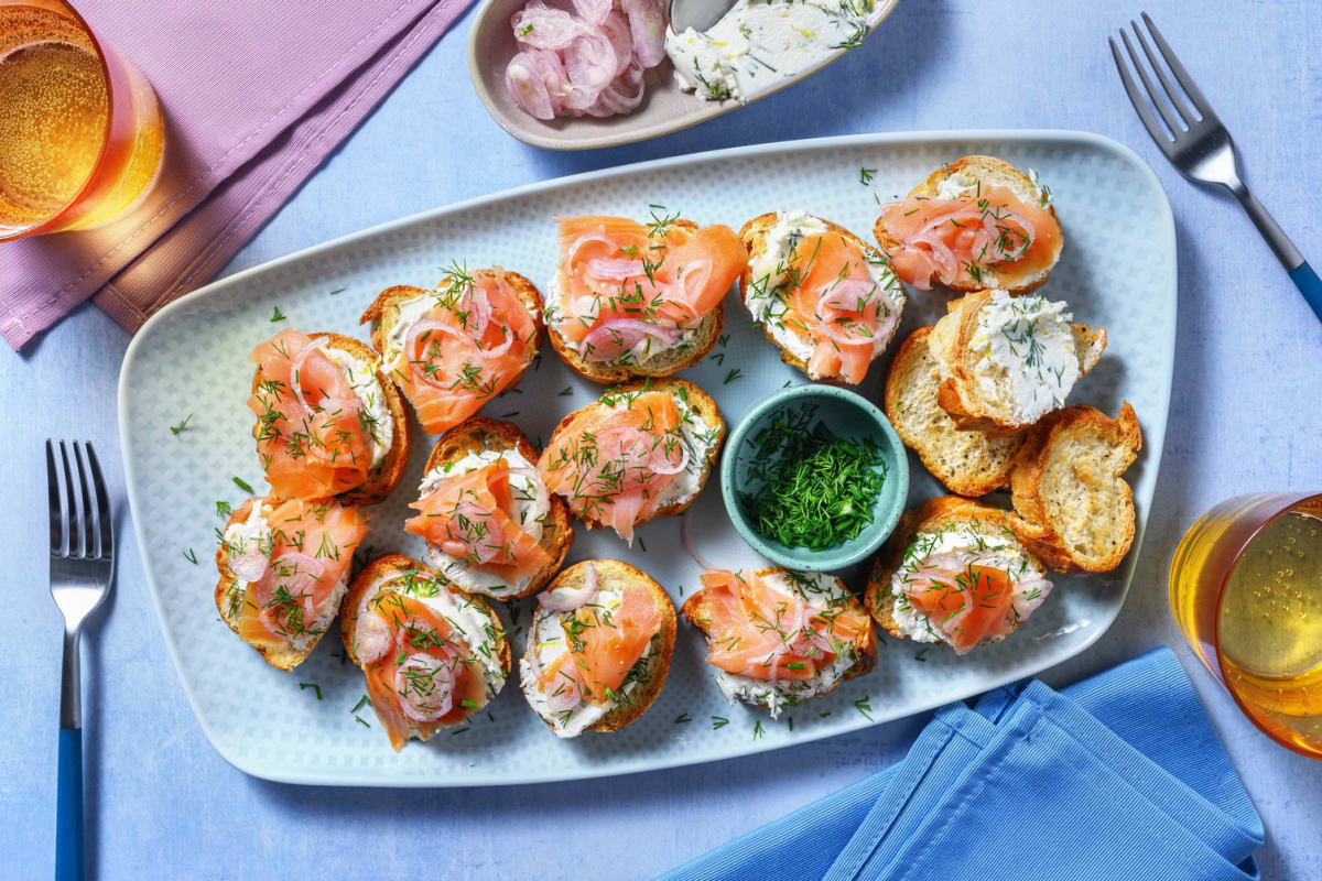 Dilly Smoked Salmon Bites