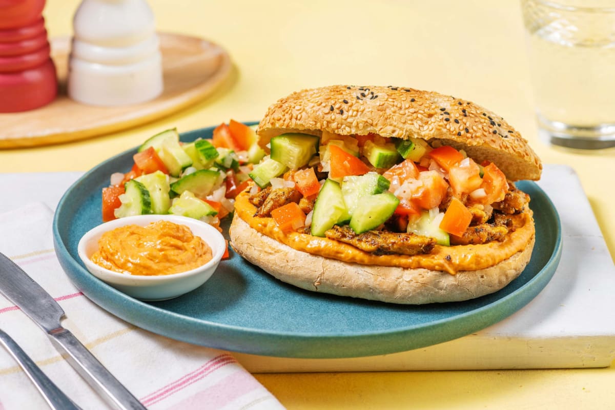 Döner mit vegan Strips Chicken Style