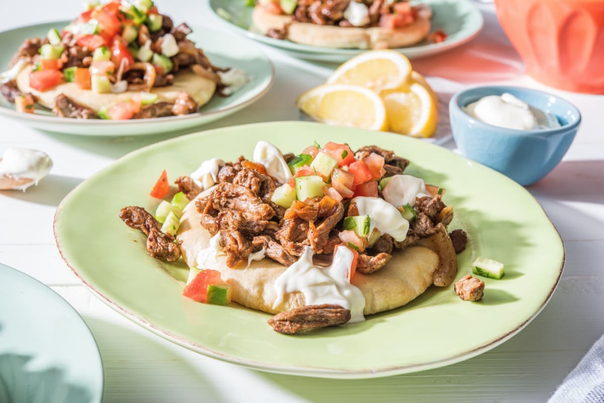 Turkish Beef 'Doner' in a Pita