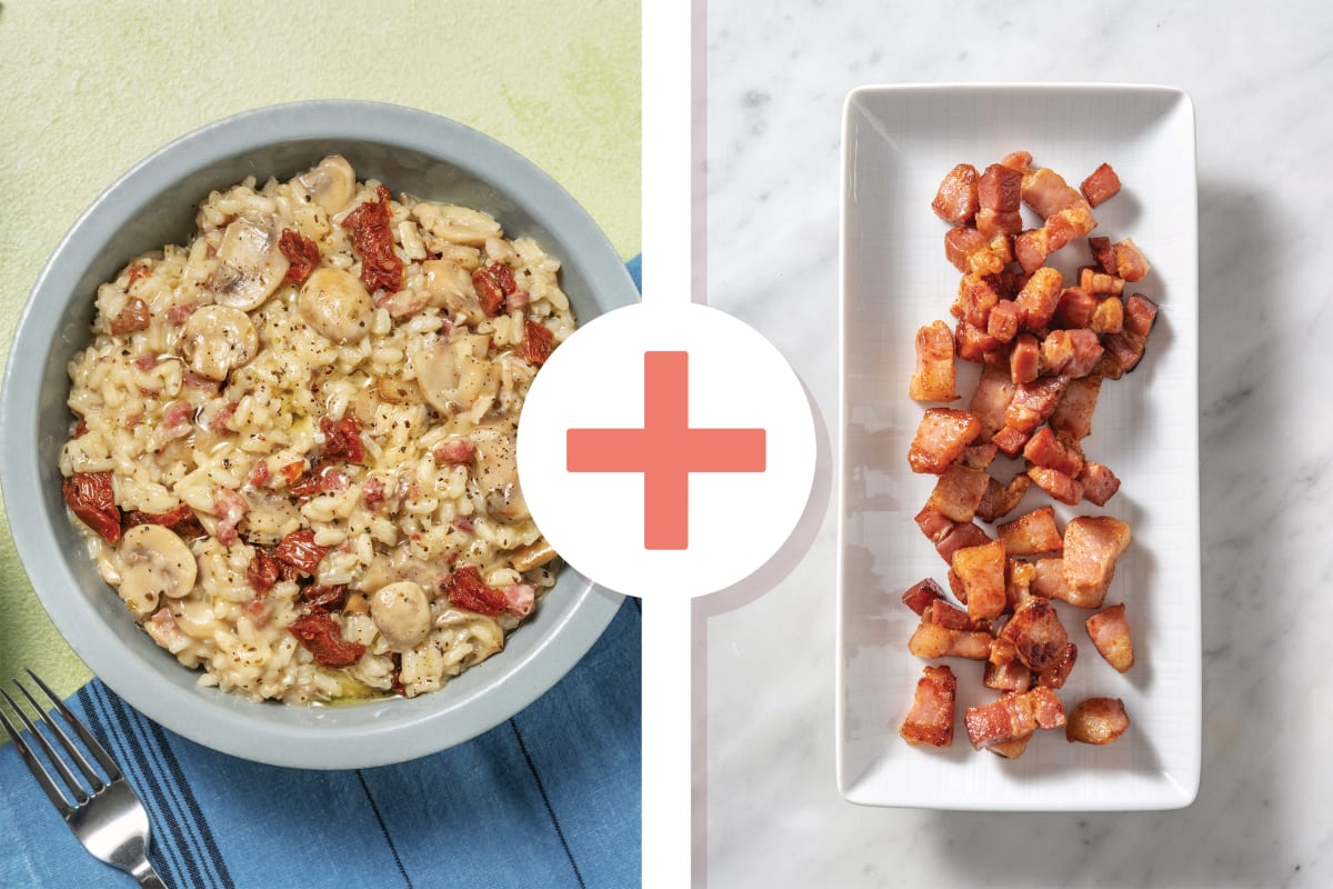 Double Bacon & Mushroom Risotto