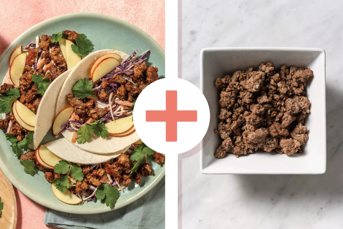 Quick Double Oyster & Ginger Beef Tacos