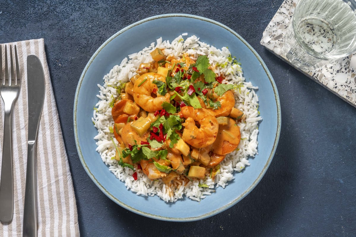 Double Prawn Red Thai Curry