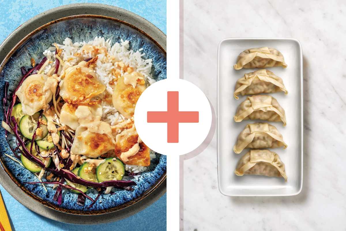Double Veggie Gyoza Poke Bowl