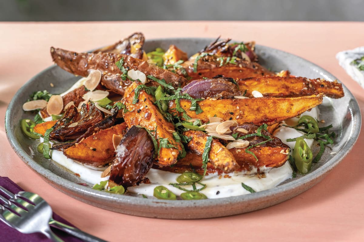 Dukkah Roasted Kumara Wedges