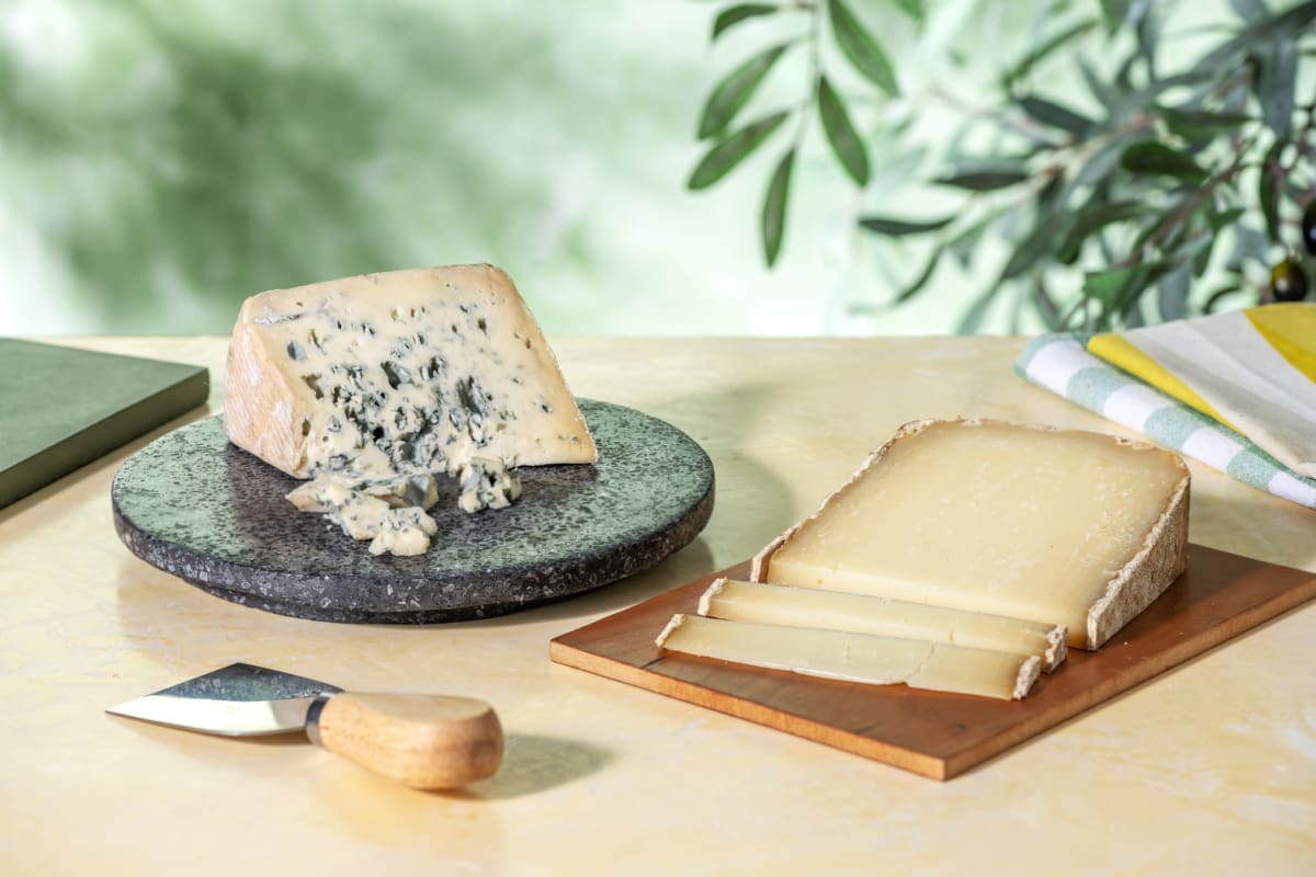 Duo de fromages : Ossau-Iraty (180g) | Bleu d'Auvergne (180g)