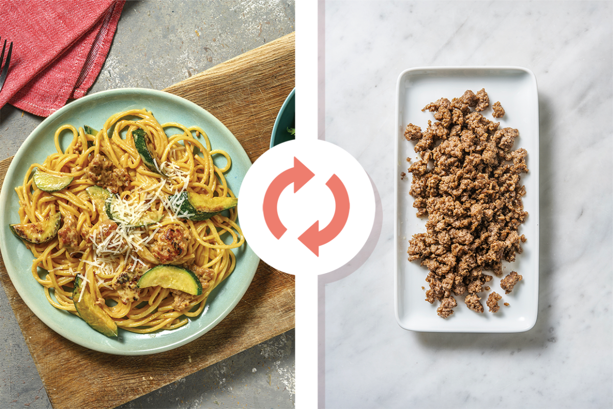 Easy Beef & Courgette Pasta