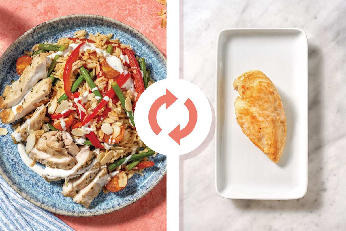 Easy Garlic Chicken Breast & Rice Bake