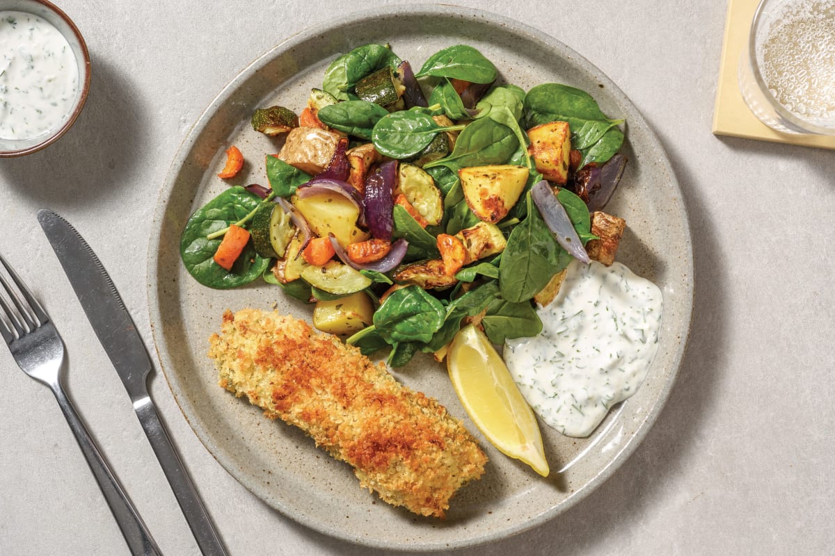 Easy Herbed Crumbed Salmon