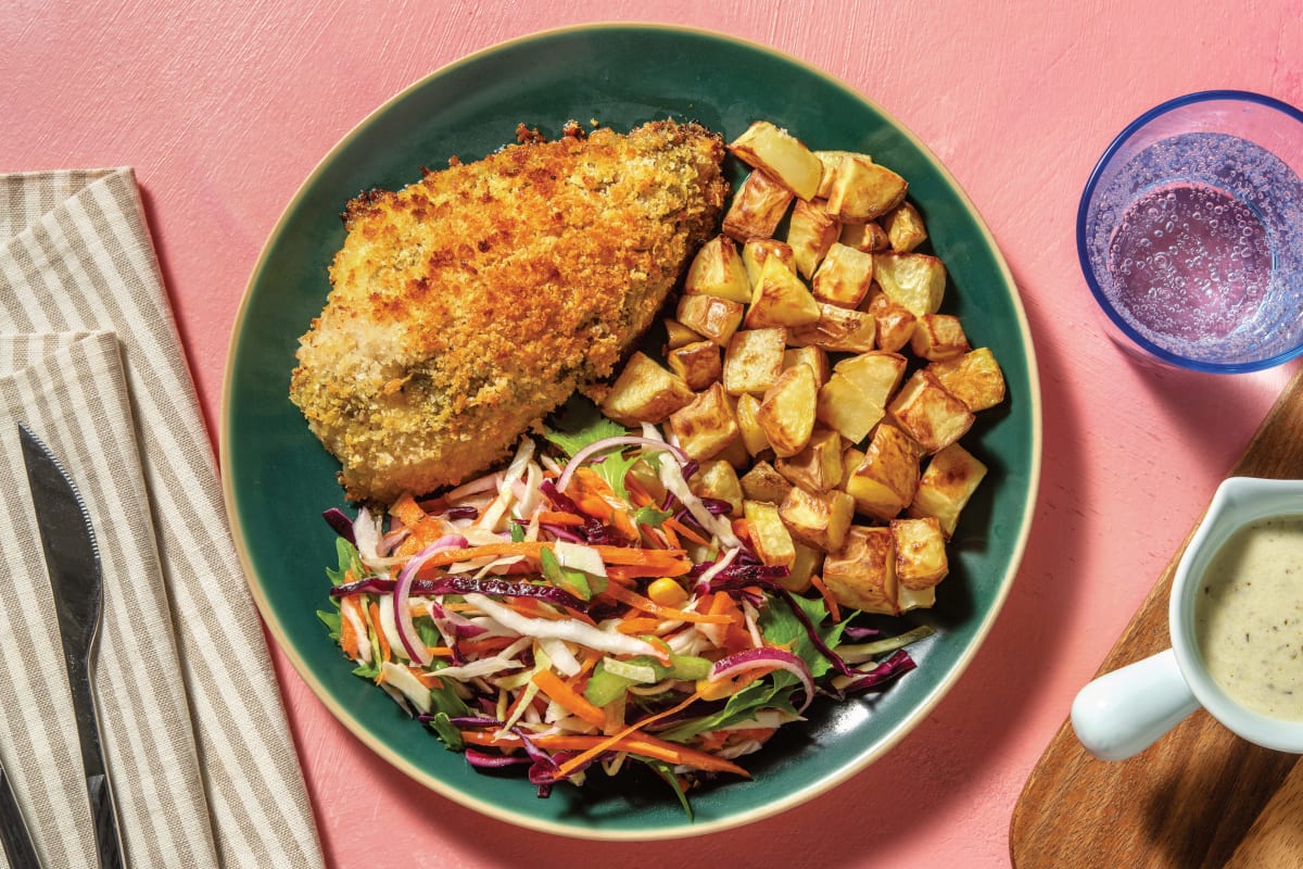 Quick Pesto-Crusted Chicken