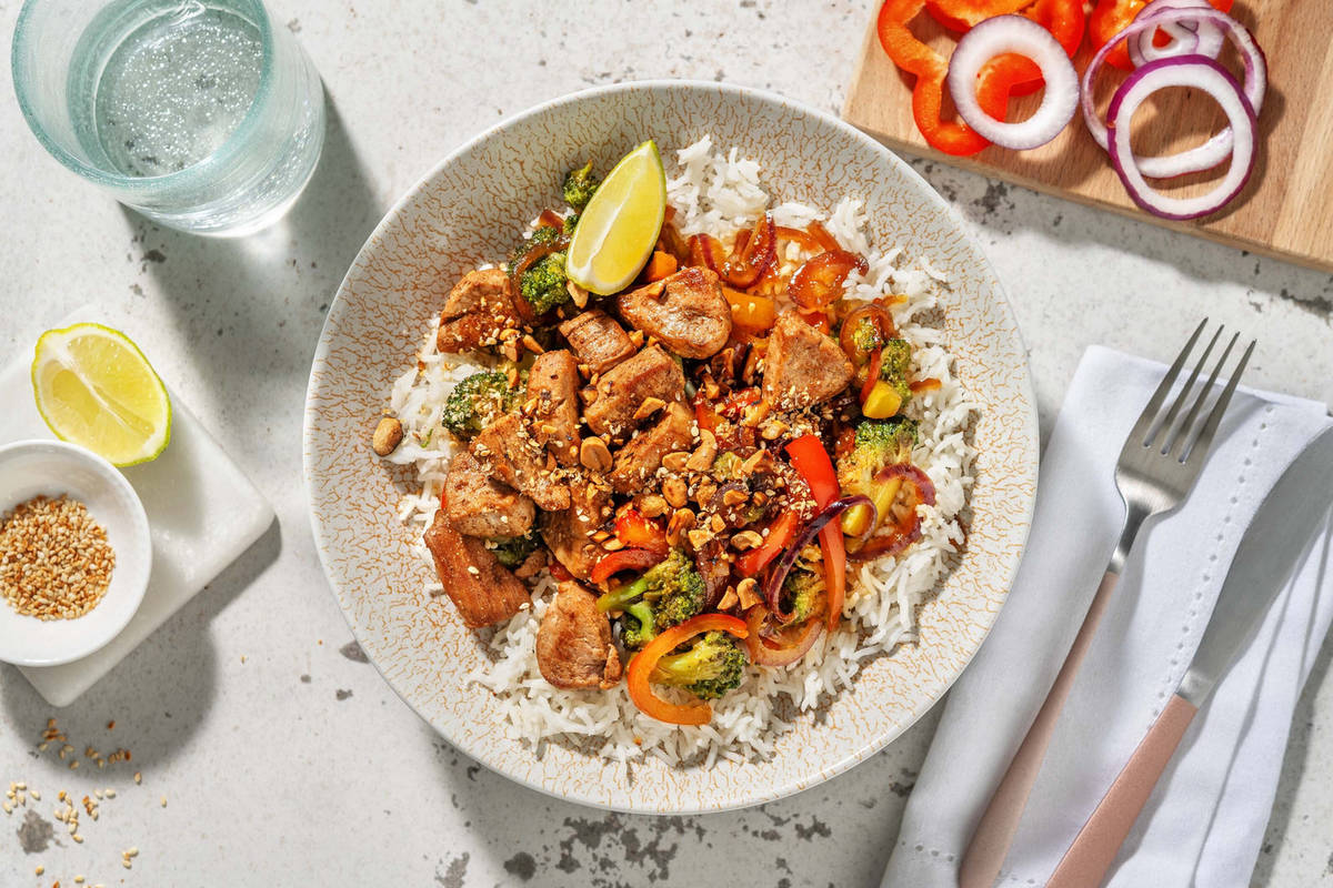 Émincés de filet de porc bulgogi au brocoli Recette HelloFresh