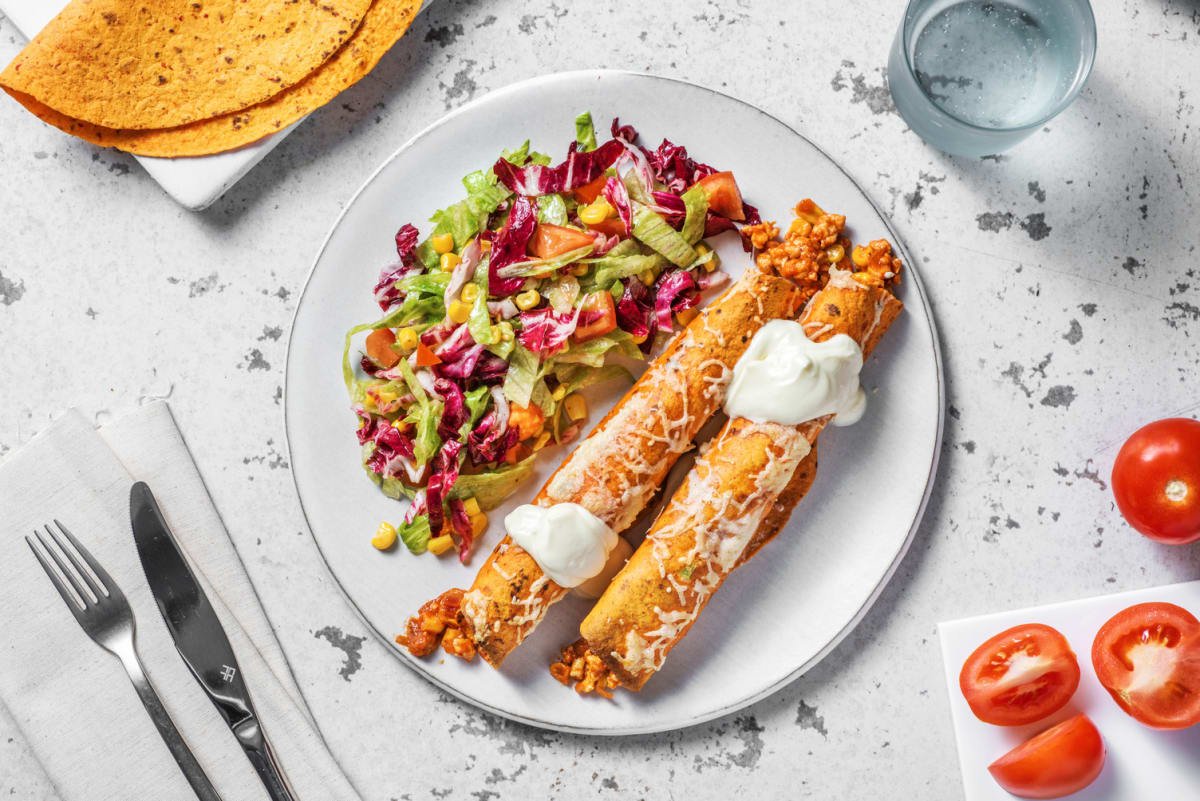 Enchilada's met kipgehakt