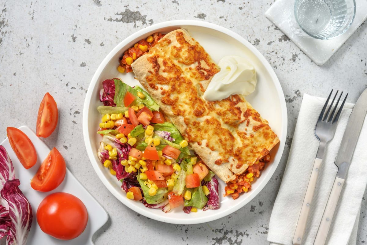 Enchilada's met kipgehakt