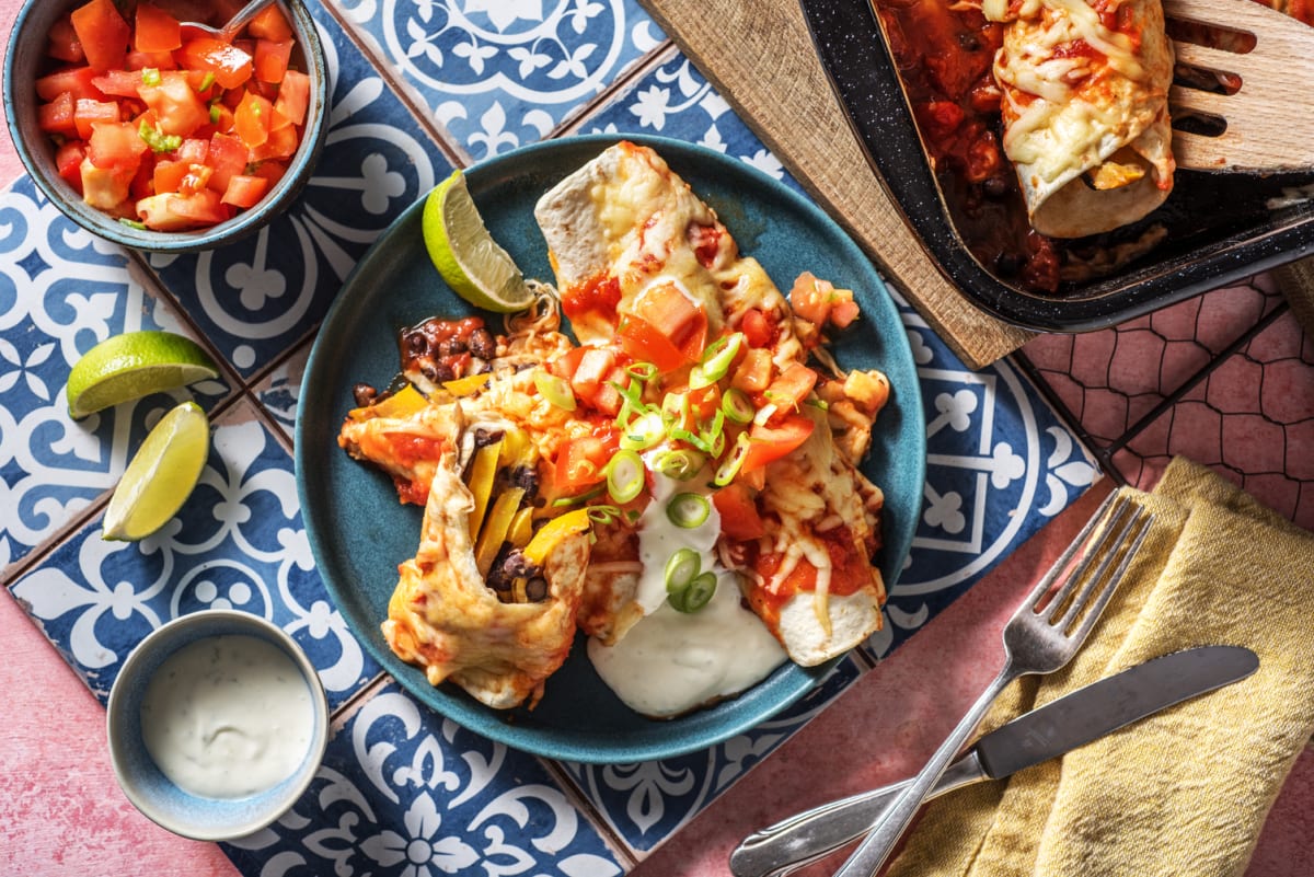 Enchiladas mit rauchiger Tomatensauce