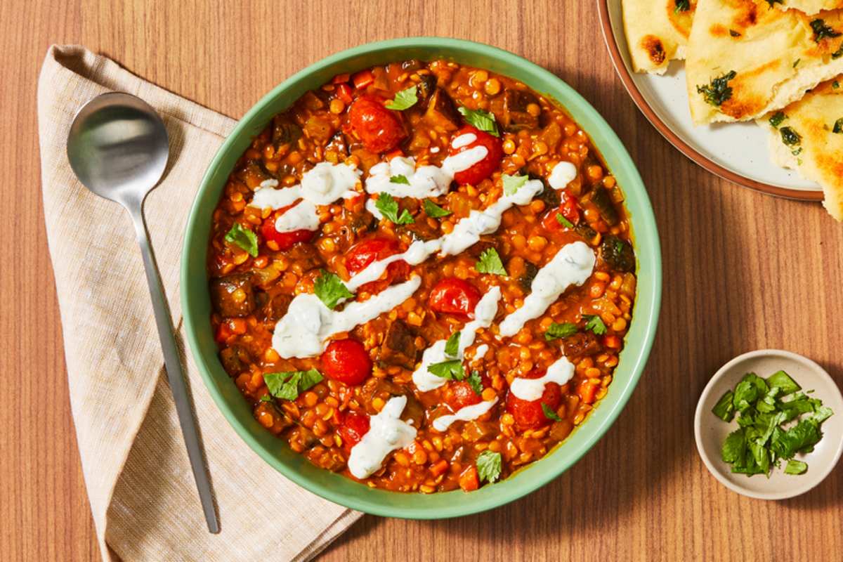 Spiced Lentil and Mushroom Dal