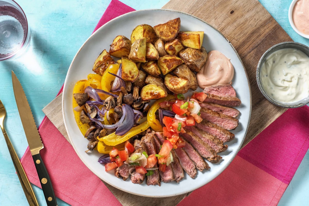 Fajita mit Simmentaler Striploin-Steak