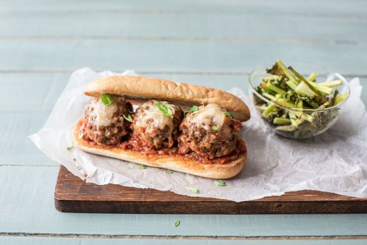 Cheesy Meatball Subs