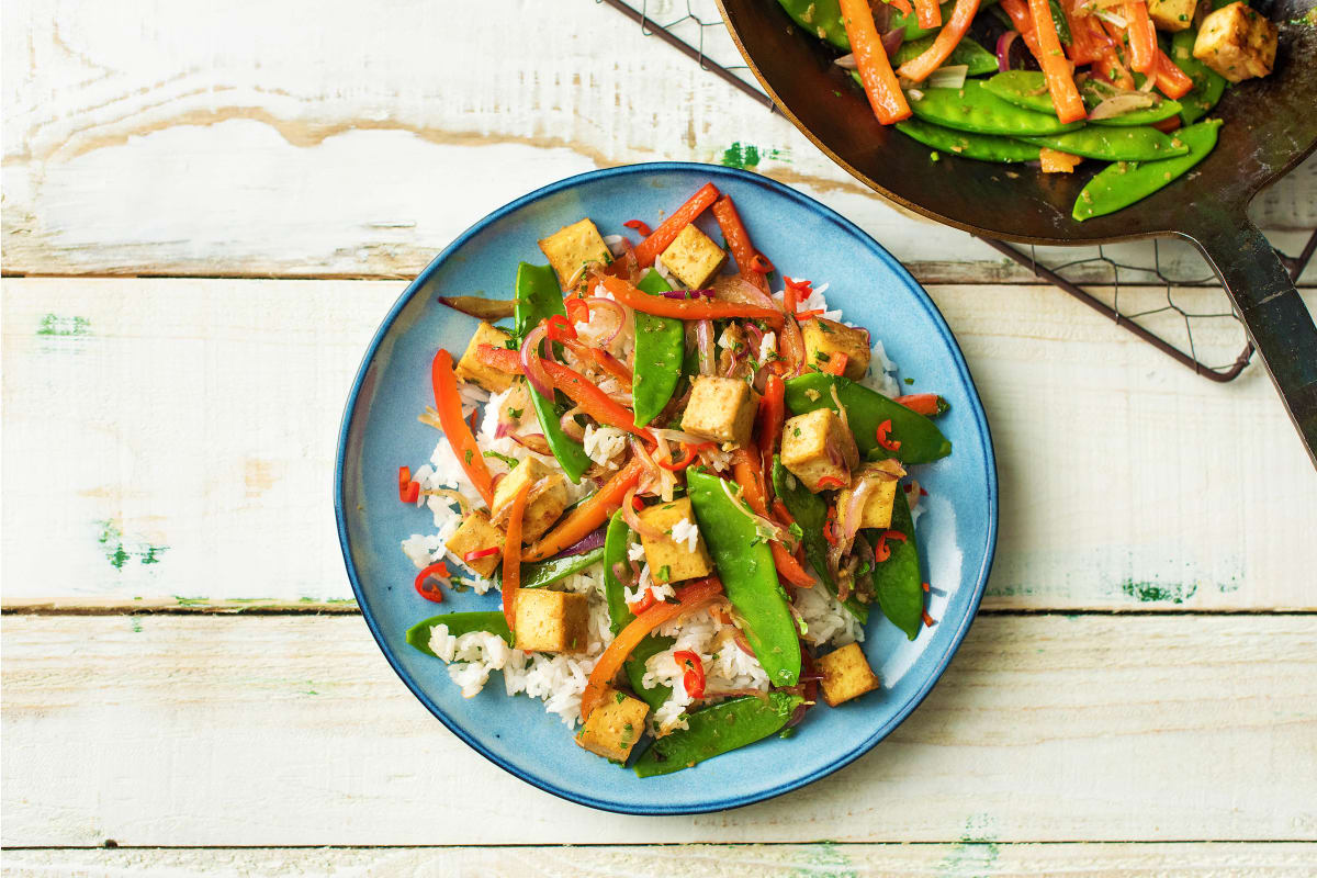 Fein asiatisch: Tofu-Gemüse-Bratpfanne