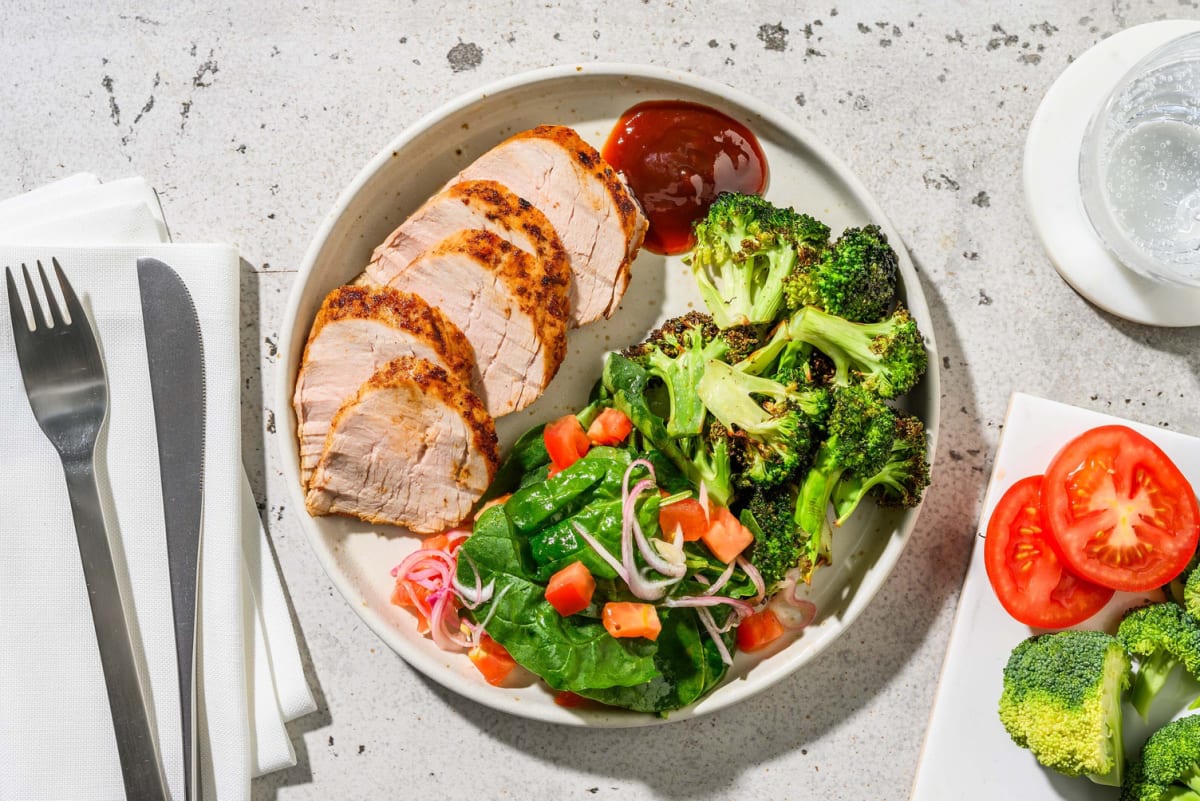 Carb Smart BBQ-Rubbed Pork Tenderloin