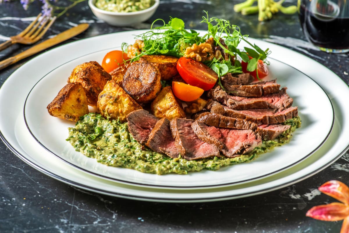 Fillet Steak and Salsa Verde Pesto