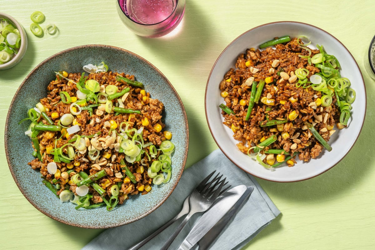 Five Spice Honey Garlic Pork Fried Rice