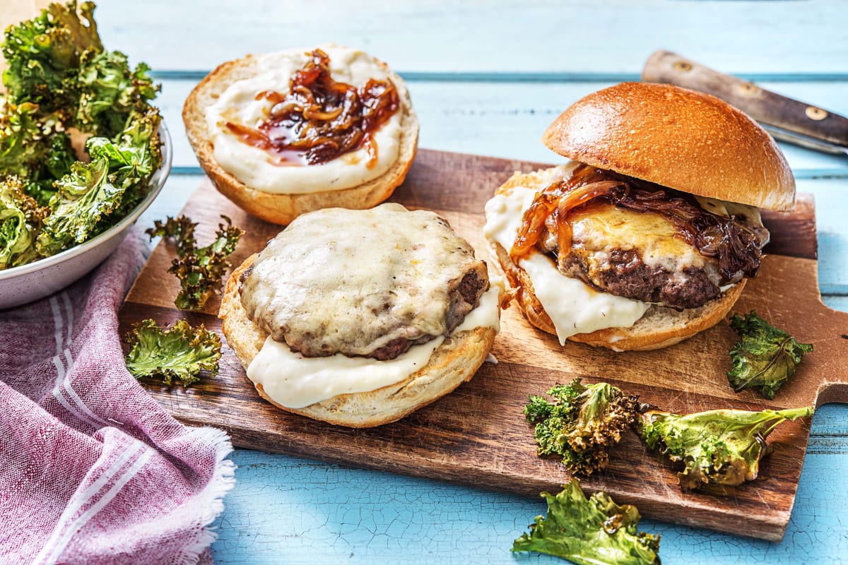 French Onion Burgers Recipe | HelloFresh