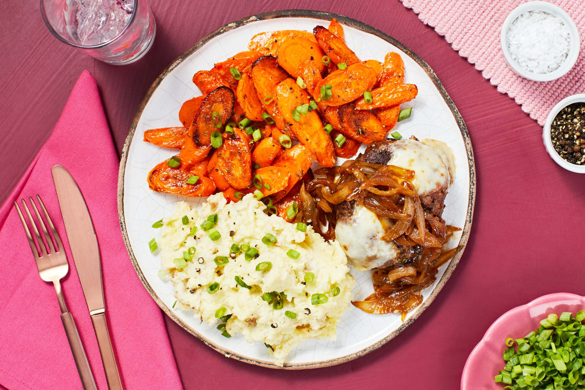 French Onion Meatloaves