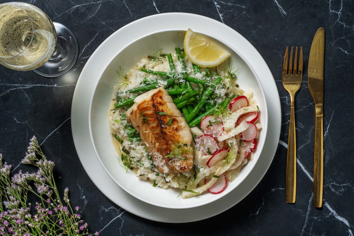 Risotto au filet de cabillaud