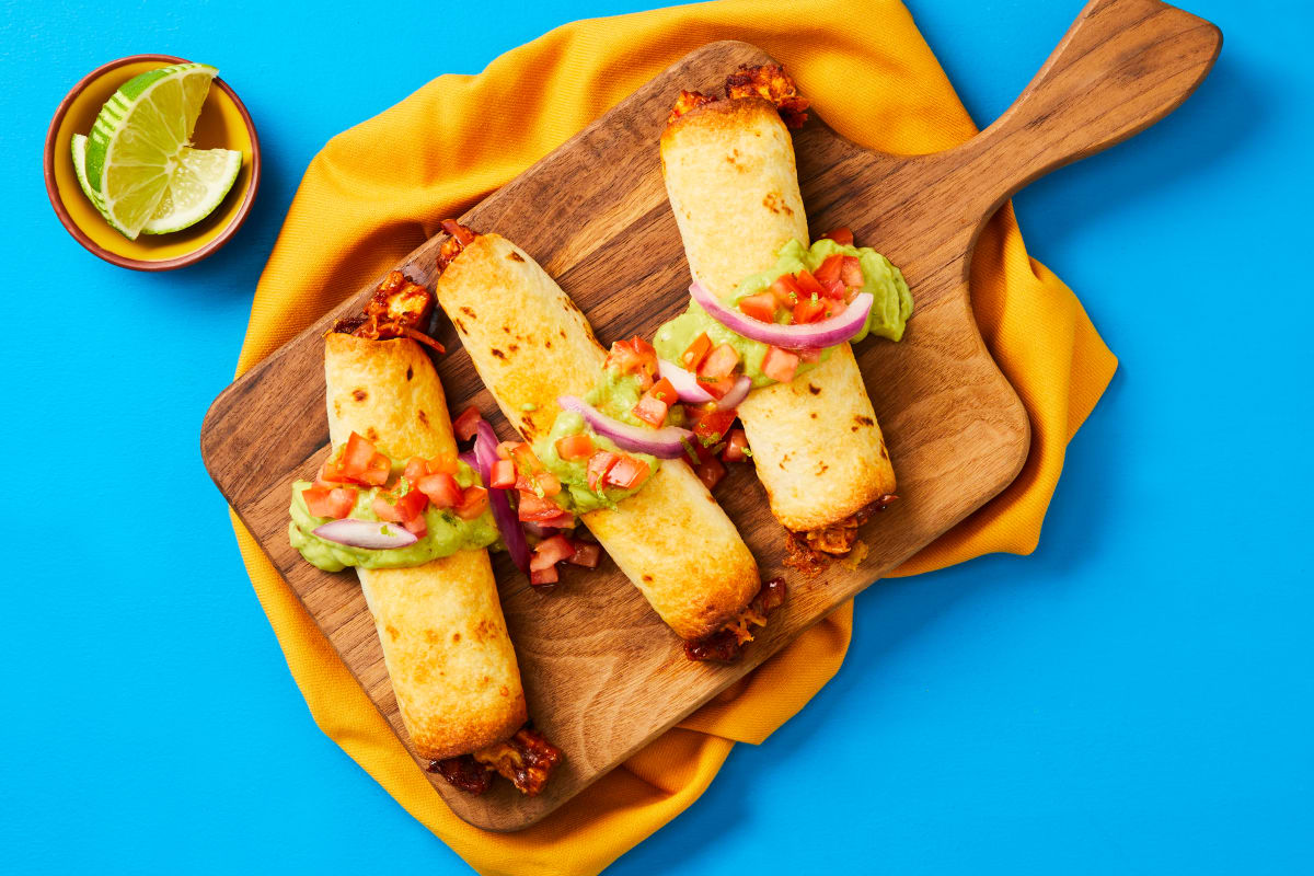 Fully-Loaded Tofu Taquitos