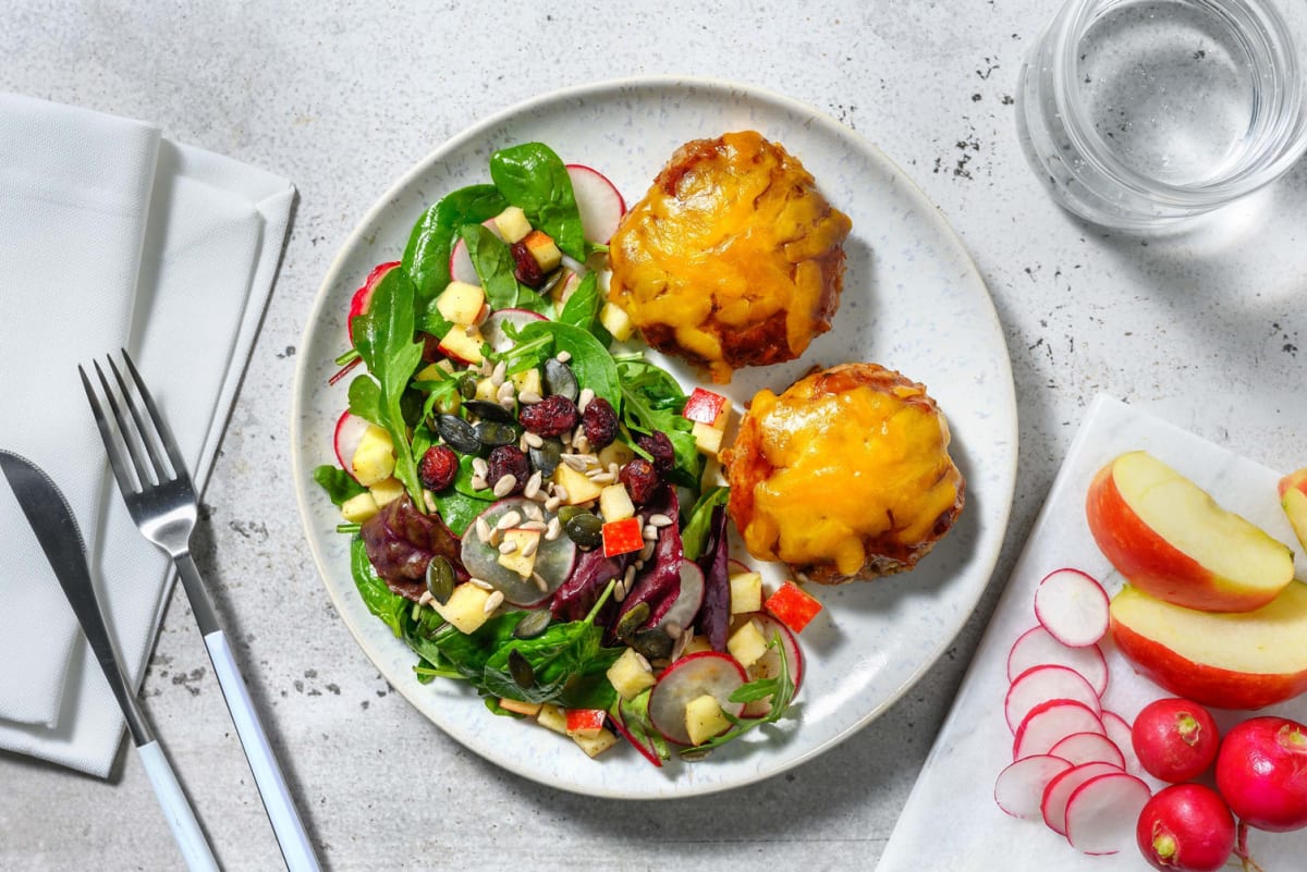 Smart Plant-Based Ground Protein and Cheddar Patties