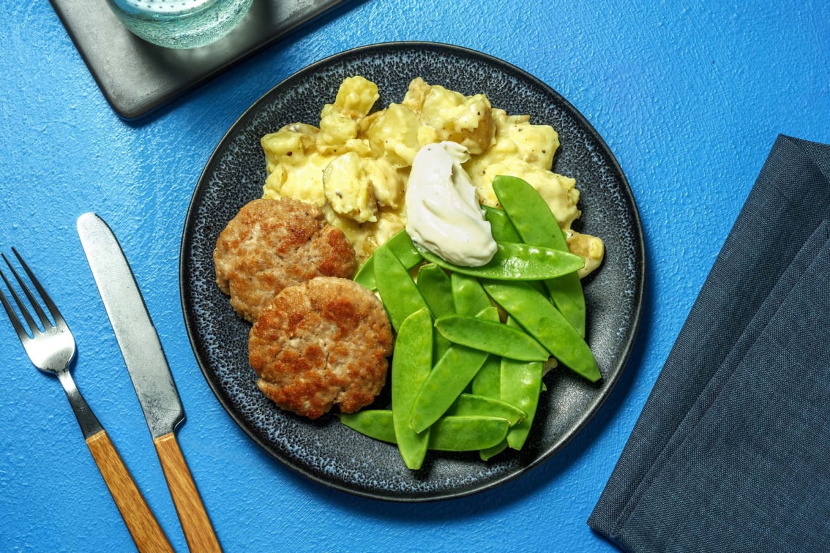 Galettes de poulet dorées