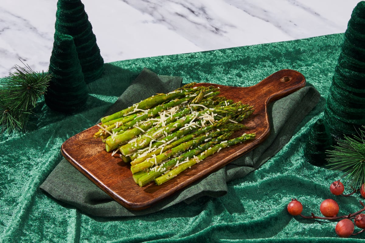 Garlic Herb Parmesan Roasted Asparagus