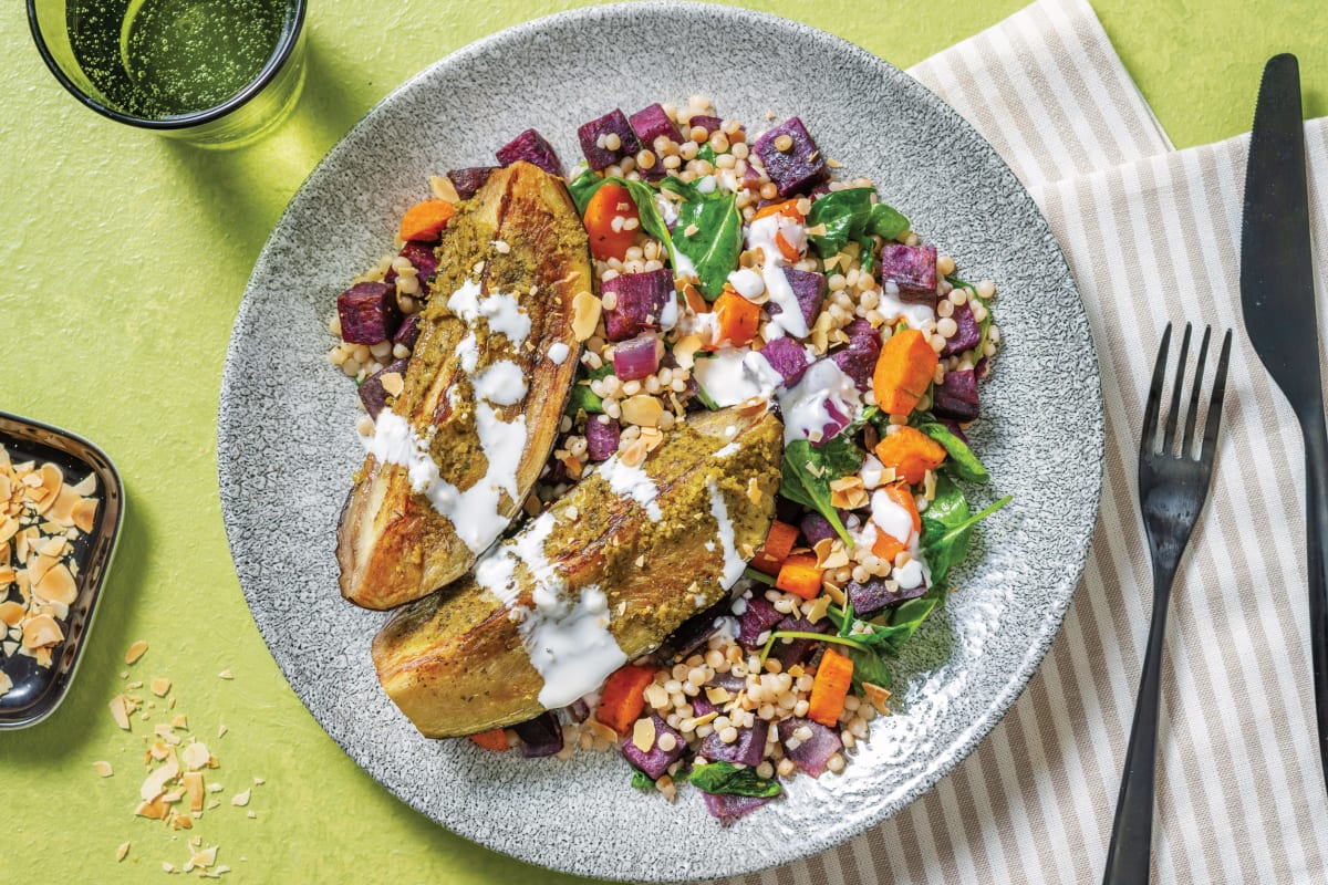 Garlic & Herb Roasted Eggplant