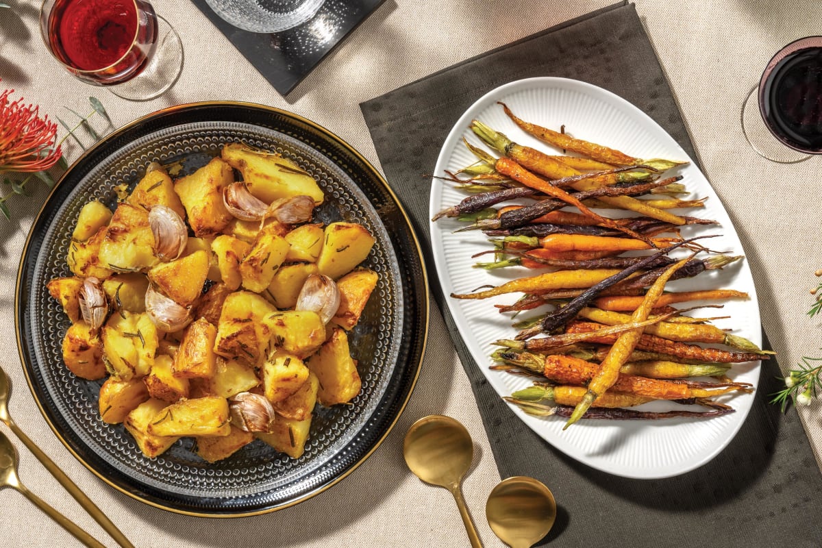 Garlic & Rosemary Roasted Potatoes