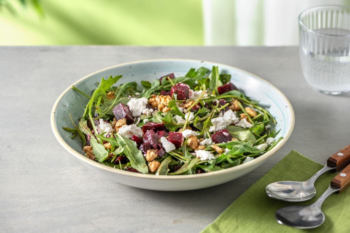 Beetroot, Cheese and Walnut Salad