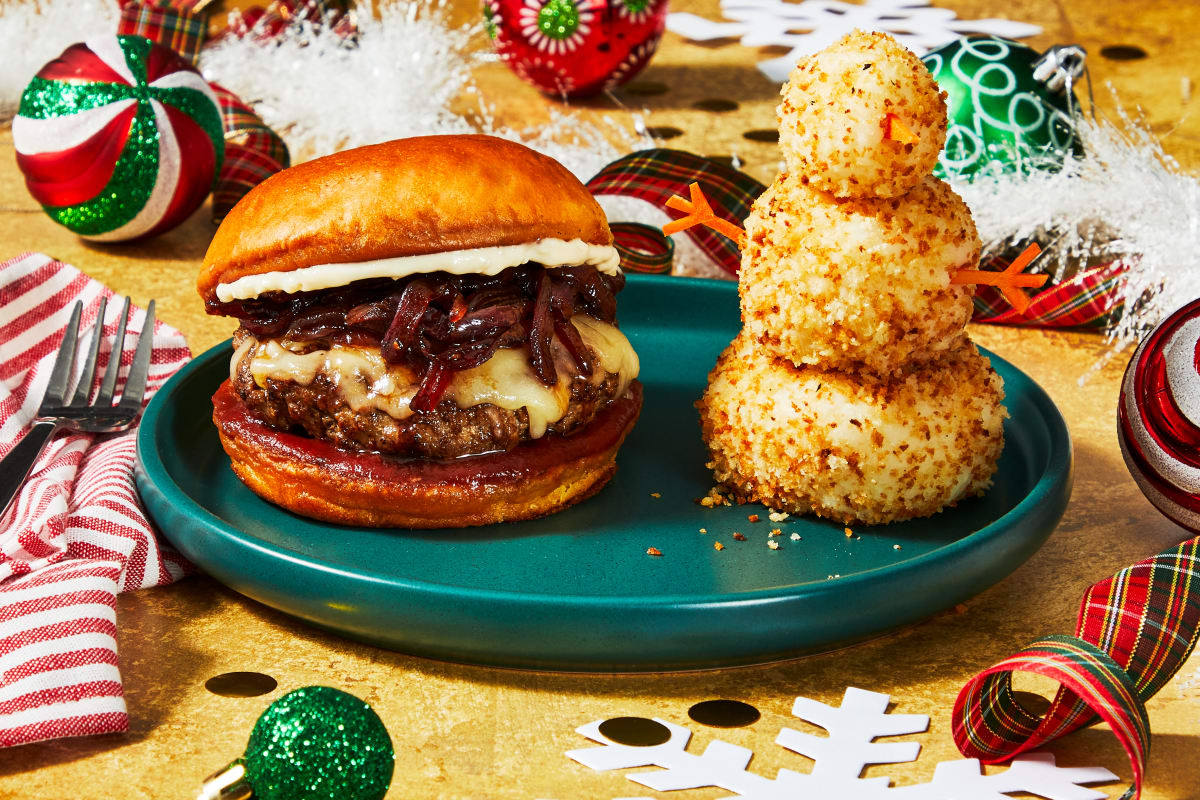 Gimbels' Santa Turkey Cheeseburgers