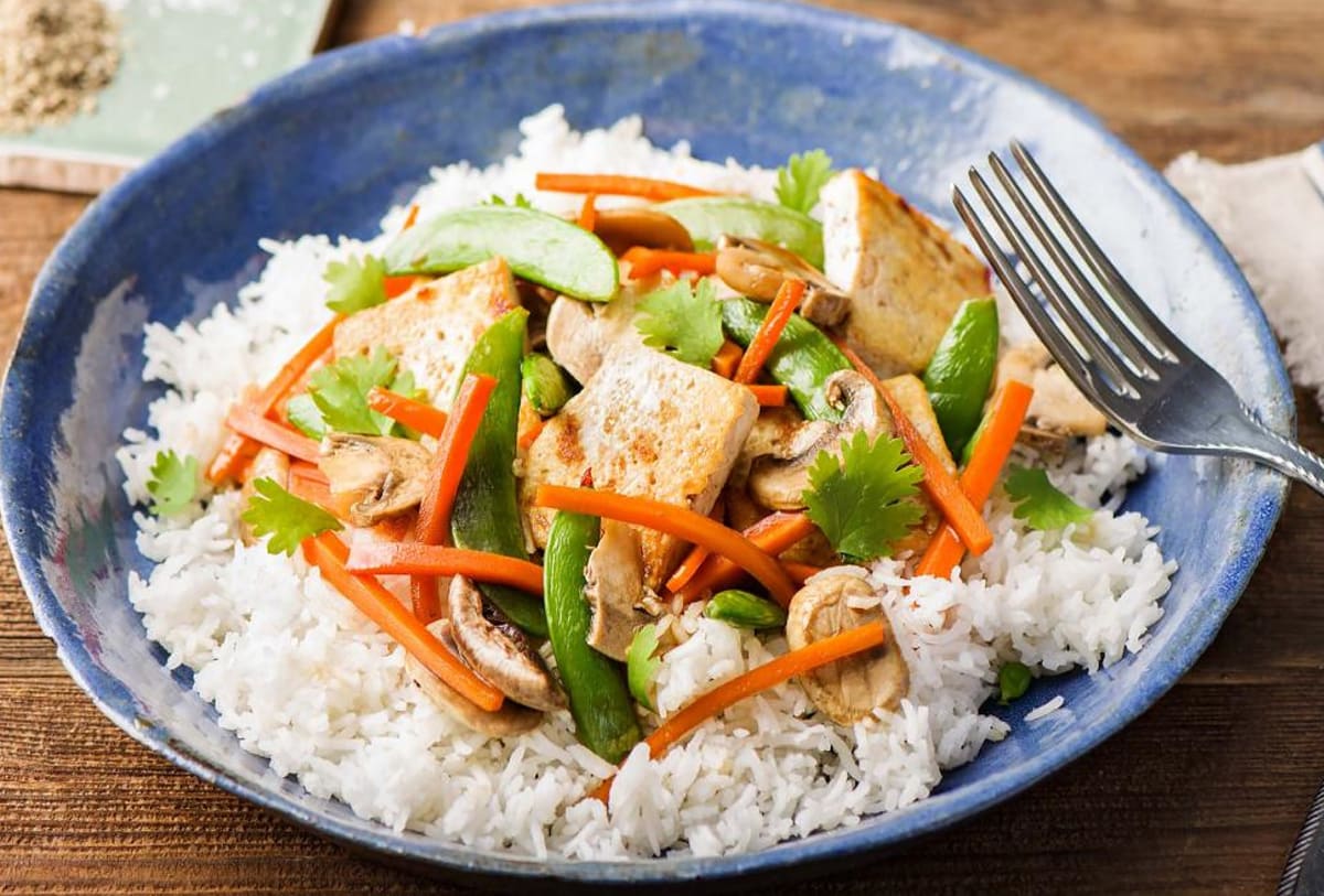 Ginger Mushroom and Tofu Stir-Fry